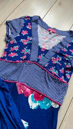 36 38 s m jurk bloemen carbone gratis vest, Kleding | Dames, Jurken, Maat 38/40 (M), Paars, Ophalen of Verzenden, King Louie