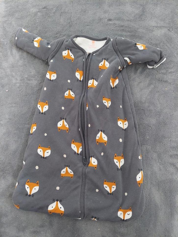 Slaapzak maat 50/62 - Vosjes, Kinderen en Baby's, Dekens, Slaapzakjes en Inbakerproducten, Zo goed als nieuw, Slaapzak, Minder dan 70 cm