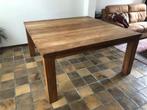 Stoere Teak Eettafel – 160x160 cm – Ruimte voor 8 personen!, Huis en Inrichting, Ophalen, Gebruikt, 150 tot 200 cm, Vijf personen of meer