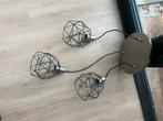 Moderne hanglamp met 3 geometrische kappen, Huis en Inrichting, Lampen | Hanglampen, Ophalen, Gebruikt, Metaal, 50 tot 75 cm