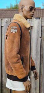 PME Legend 100% sheepskin leren lammycoat winterjas (L), Kleding | Heren, Jassen | Winter, Maat 52/54 (L), Bruin, ., Ophalen of Verzenden