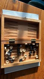 Backgammon hout, Ophalen of Verzenden, Zo goed als nieuw, Houten stempel