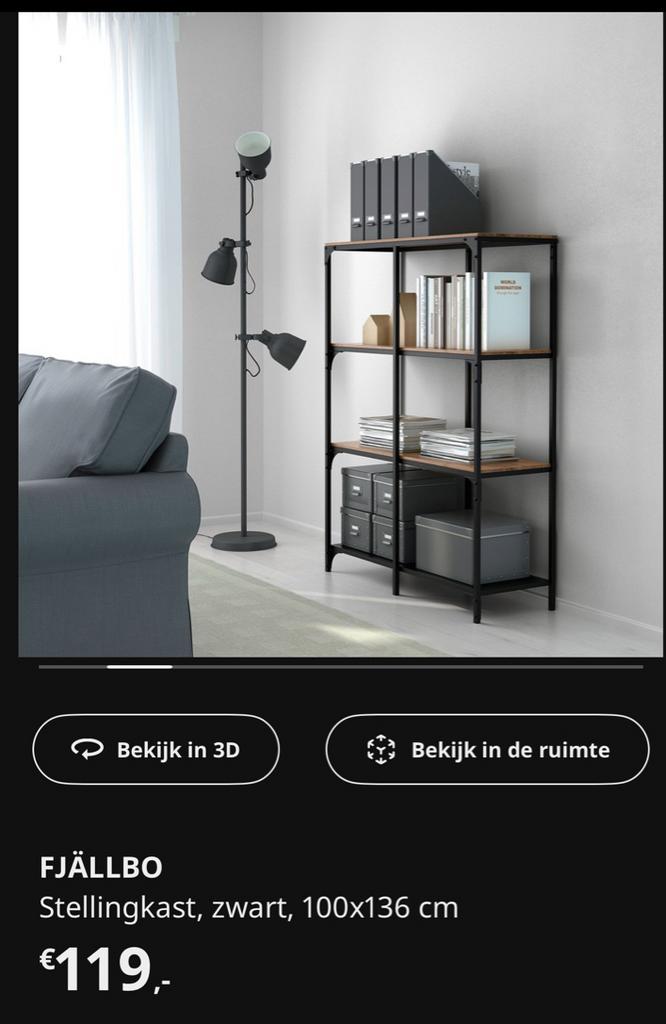 Ikea Stellingkast - Praktisch & Stijlvol!, Huis en Inrichting, Kasten | Stellingkasten, Gebruikt, Ophalen of Verzenden