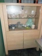 Grenen Vitrinekast - Stijlvol & Ruim, Huis en Inrichting, Ophalen, 100 tot 150 cm, Glas, Modern