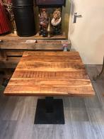 Mooie mango houten eettafel, Ophalen, 100 tot 150 cm, Rond, Zo goed als nieuw