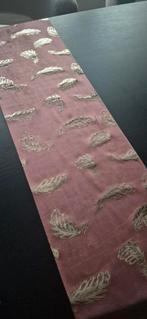 Tafelloper bordeaux roze kleur - velours stofje, Ophalen of Verzenden, Zo goed als nieuw, Rechthoek, Binnen