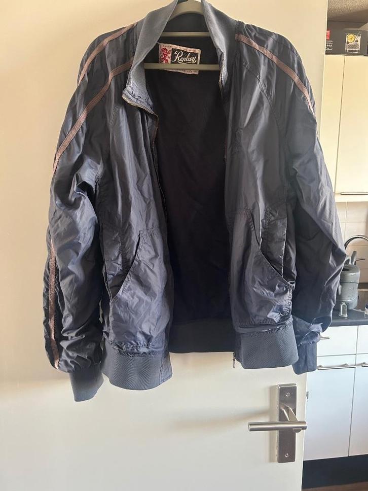 Vintage Zomer jasje jas replay maat XL kleur donkerblauw, Kleding | Heren, Jassen | Winter, Zo goed als nieuw, Overige maten, Blauw