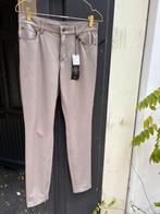 Rosner nep leren broek taupe 38 nieuw met kaart, Maat 38/40 (M), Nieuw, Ophalen of Verzenden, Grijs