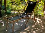 vintage houten tuinstoel, Tuin en Terras, Tuinstoelen, Gebruikt, Ophalen of Verzenden, Hout