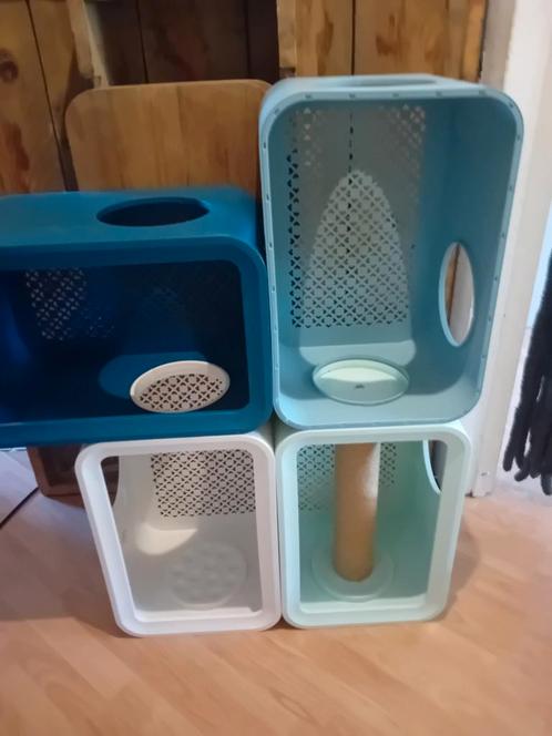 Beeztees katten cube modulair systeem., Dieren en Toebehoren, Katten-accessoires, Zo goed als nieuw, Ophalen of Verzenden