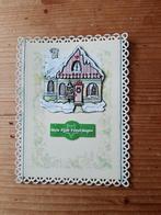 Stans kaart opleg met 3d plaatje kerst huis, Ophalen of Verzenden, Nieuw, Kerst