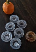 Waxine lichten, glas, kaarsestandaard., Huis en Inrichting, Ophalen of Verzenden, Zo goed als nieuw, Overige materialen, Minder dan 25 cm