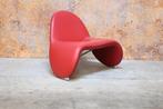 ZGANieuw rode leren Leolux Sella design fauteuil, Leolux, Leolux, Design, 75 tot 100 cm
