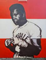 Mohammed Ali Cassius Clay paneel schilderij groot uniek mooi, Antiek en Kunst, Ophalen