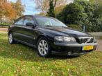 Volvo S60 2.4 140PK 2001 Zwart, Auto's, Voorwielaandrijving, S60, Zwart, Leder