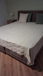 boxspring met 1 elektrisch verstelbare functie – 180x200 cm, Huis en Inrichting, Slaapkamer | Bedden, Ophalen, Bruin, Tweepersoons