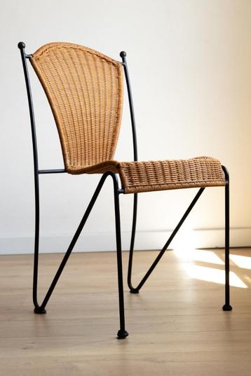 Prachtige set van 4 vintage stoelen (Frederick Weinberg)