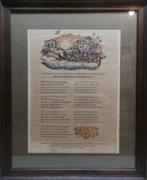 Rijmprent ter ere van huwelijk Juliana en Bernhard, Verzamelen, Ophalen, Nederland, Kaart, Foto of Prent