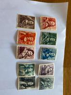 Nederlandse Postzegels - Serie Zeehelden, Ophalen of Verzenden, Na 1940, Gestempeld