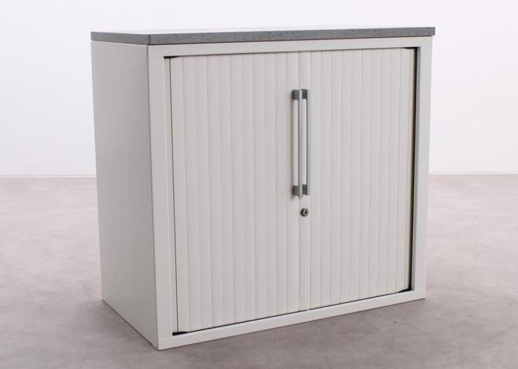 Carré | Roldeurkast | Wit | 80 cm, Huis en Inrichting, Kasten | Roldeurkasten en Archiefkasten, Zo goed als nieuw, Minder dan 100 cm