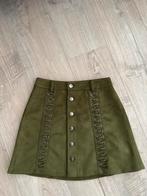 Zgan groen suede rokje Nikkie mt 32, Ophalen of Verzenden, Zo goed als nieuw, Nikkie, Boven de knie