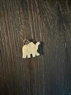 Hanger olifant oorbellen ketting zilver tand been vintage, Sieraden, Tassen en Uiterlijk, Antieke sieraden, Ophalen of Verzenden