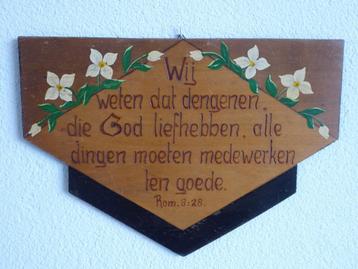 paneel met bijbeltekst beschikbaar voor biedingen