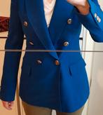 Zara blazer kobalt blauw maat s maat 36 colbert jasje jas, Zara, Jasje, Blauw, Zo goed als nieuw