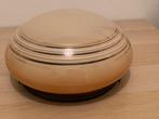 Vintage glazen plafondlamp, Huis en Inrichting, Lampen | Plafondlampen, Ophalen of Verzenden, Zo goed als nieuw