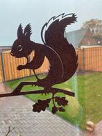 Cortenstaal Eekhoorn Tuindecoratie, Tuin en Terras, Ophalen, Nieuw, Metaal, Dierenbeeld