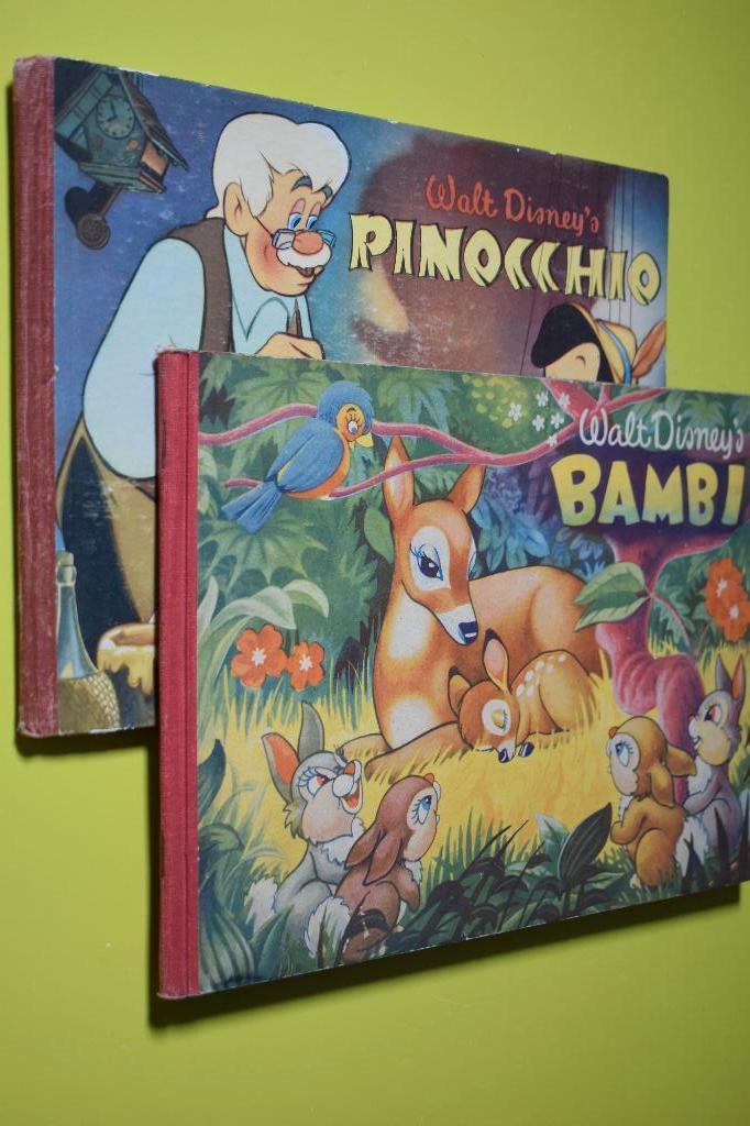 Walt Disney's plaatjesboek- BAMBI-/PINOCCHIO '52/54 compleet, Verzamelen, Disney, Gebruikt, Overige typen, Ophalen of Verzenden