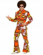 Carnavalspak discopak, Kleding | Heren, Carnavalskleding en Feestkleding, Maat 52/54 (L), Carnaval, Zo goed als nieuw, Kleding