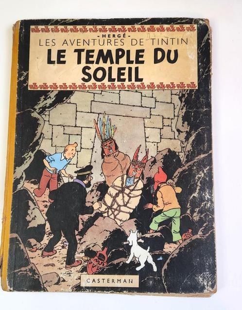 Tintin T14 - Le Temple du Soleil (B3) - C - 1e druk - 1949, Boeken, Stripboeken, Gelezen, Eén stripboek, Ophalen of Verzenden