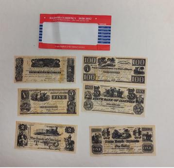 Illinois Currency 1838-1852 replica's beschikbaar voor biedingen