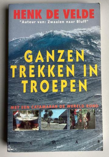 Henk de Velde - Ganzen trekken in troepen beschikbaar voor biedingen