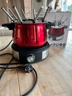 Electrische fonduepan rood Silvercrest, Witgoed en Apparatuur, Fonduesets, Ophalen of Verzenden, Zo goed als nieuw, Elektrisch