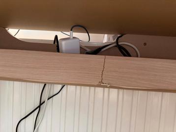 IKEA MALM bureau eiken met uitschuifbaar blad - afbeelding 3