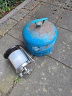 Campingaz gasfles (type 904) plus lamp, Ophalen of Verzenden, Gebruikt