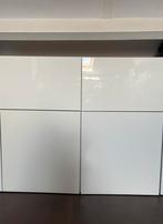 Hoogglans wit Besta Ikea kast, 25 tot 50 cm, Minder dan 150 cm, Zo goed als nieuw, Ophalen