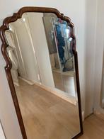Antieke Hollandse Soester Spiegel - burlwood, Ophalen, Gebruikt, Minder dan 100 cm, Overige vormen