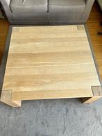Mooie Iicht eiken salontafel 110 x 110 cm, Huis en Inrichting, Tafels | Salontafels, Ophalen, Gebruikt, Minder dan 50 cm, 100 tot 150 cm