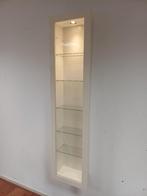 vitrinekast 2x wit, Ophalen, Minder dan 50 cm, Glas, Zo goed als nieuw