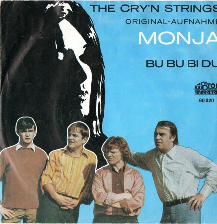 The Cry'n Strings – Monja  pirat sixties beat pop rock, Cd's en Dvd's, Vinyl Singles, Gebruikt, Single, Nederlandstalig, 7 inch