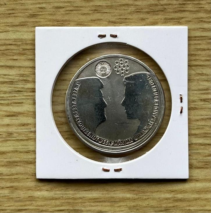 MUNT €10 WILLEM ALEXANDER en MAXIMA 02-02-2002 ZILVER17,8 gr, Postzegels en Munten, Munten | Nederland, Losse munt, Euro's, Koningin Beatrix