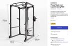 Power Rack voor krachttraining 900, Sport en Fitness, Fitnessapparatuur, Krachtstation, Nieuw, Ophalen of Verzenden, Metaal