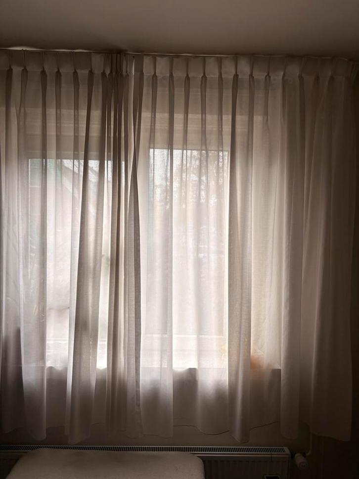 Inbetween Sander 246x186 gordijn wit, Huis en Inrichting, Stoffering | Gordijnen en Lamellen, Zo goed als nieuw, 150 tot 200 cm