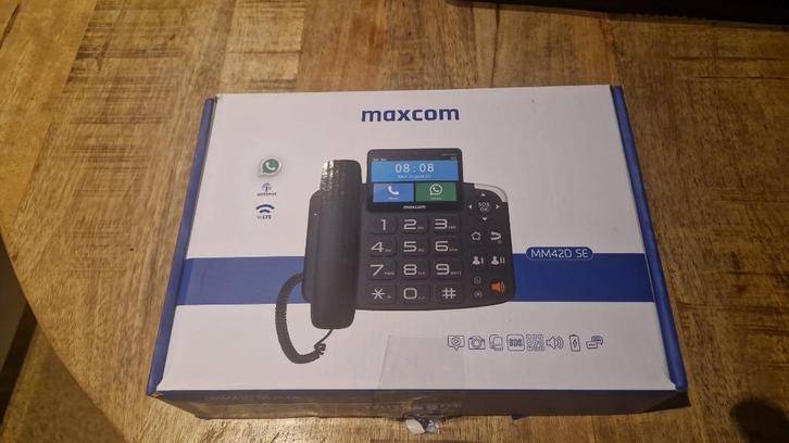 Maxcom MM42D SE  Senioren telefoon met whatsapp, Telecommunicatie, Vaste telefoons | Niet Draadloos, Zo goed als nieuw, Ophalen of Verzenden