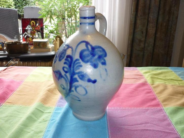 Antieke Keulse steengoede bolle kruik 19e eeuw, Antiek en Kunst, Antiek | Keramiek en Aardewerk, Ophalen of Verzenden