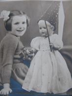 Oude Foto - Meisje met Schildkröt / Schildpad Pop - Toverfee, Gebruikt, Verzenden, Foto, 1940 tot 1960