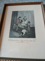 Oude Prent 'Cries of London' Ingelijst, Antiek en Kunst, Ophalen of Verzenden
